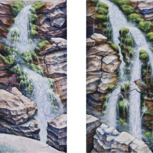 The Moment Their Eyes Met (diptych)